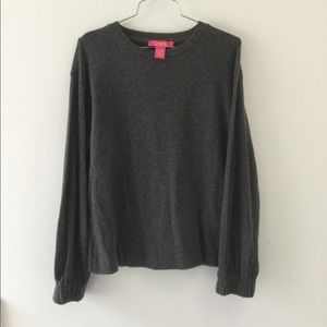 Catherine Grey Lightweight Fleece Shirt Small